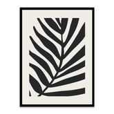 Black Botanical Leaf Wall Art Model-01