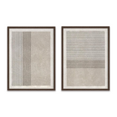 Strips & Texture Wall Art - Set of 2