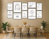 Sunnah for Dining (Islamic dining etiquettes) - Set of 10